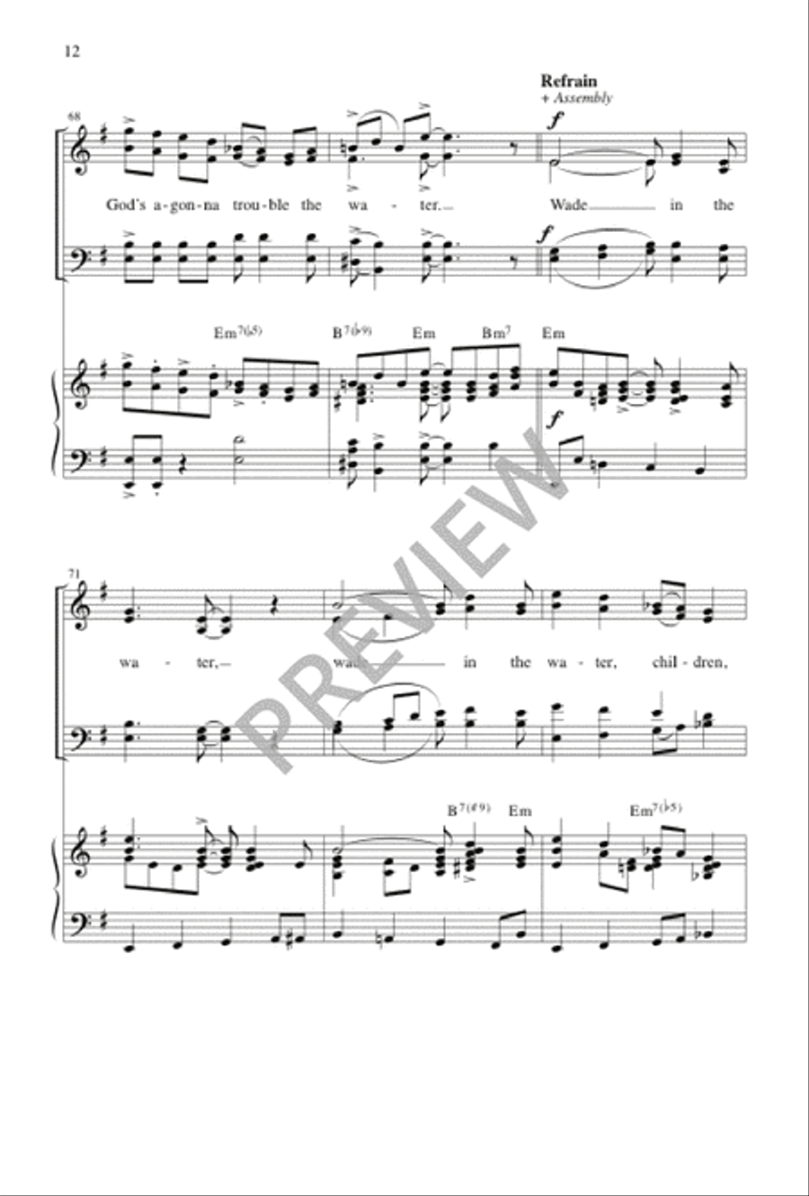 Wade in the Water 4-Part scores gallery preview page 13