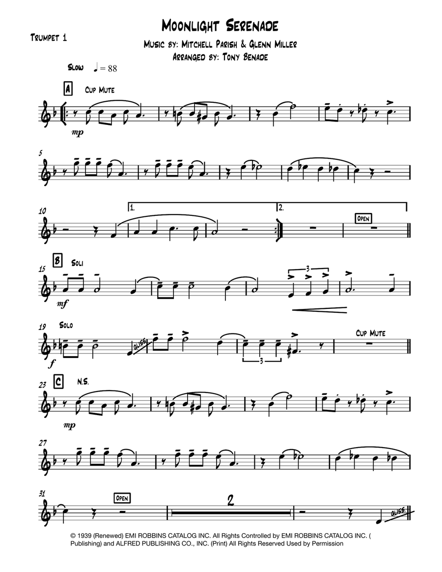Moonlight top serenade clarinet