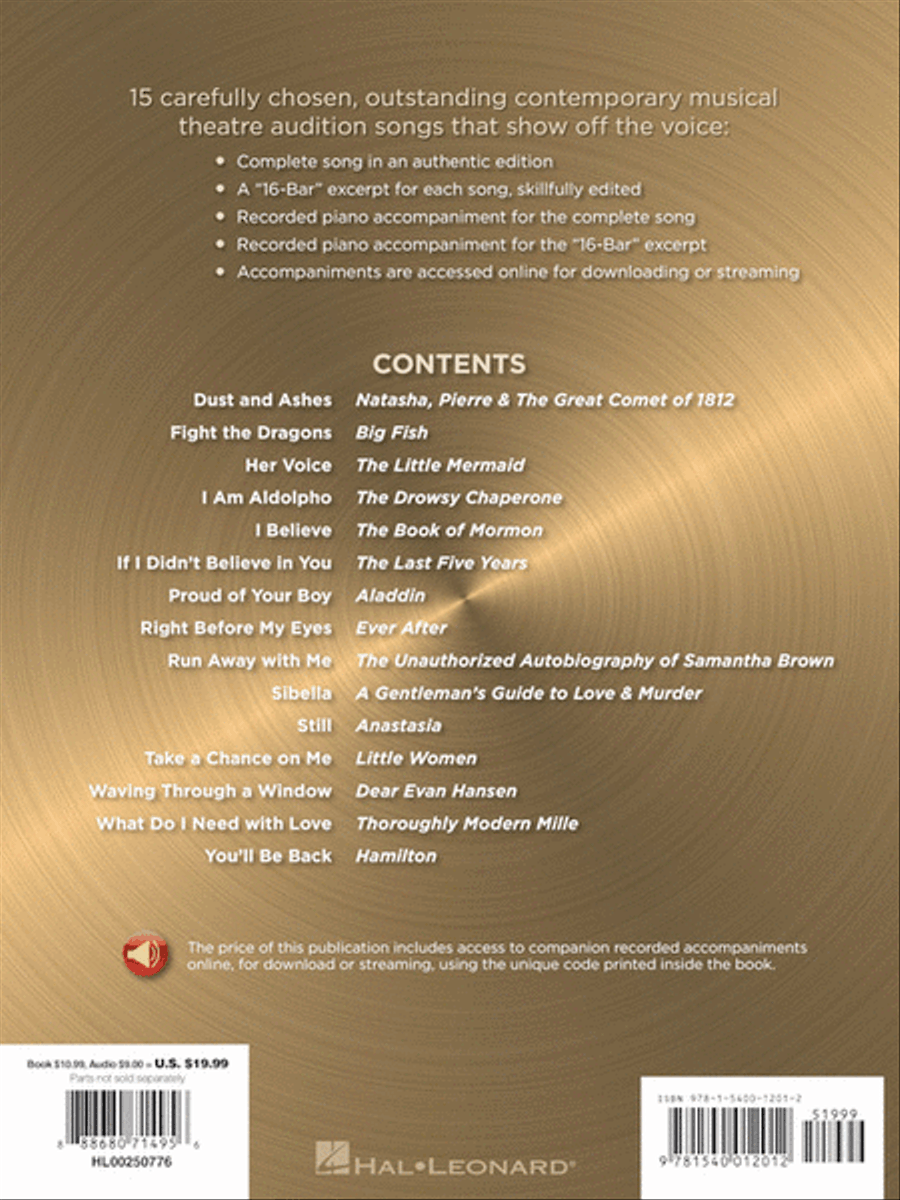 Contemporary Broadway Audition: Men's Edition - Book/Online Audio Voice scores gallery preview page 9