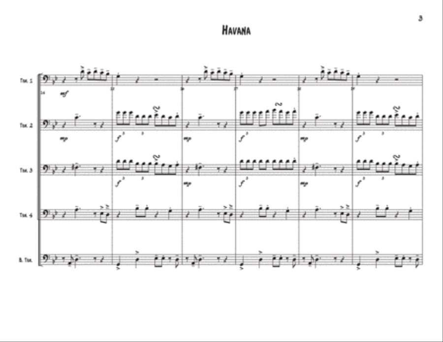 Havana Small Ensemble scores gallery preview page 3