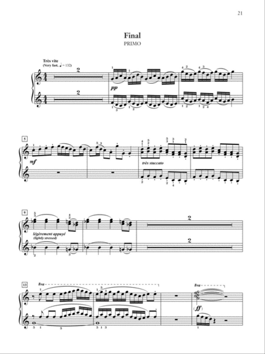 Poulenc -- Sonata Small Ensemble scores gallery preview page 14