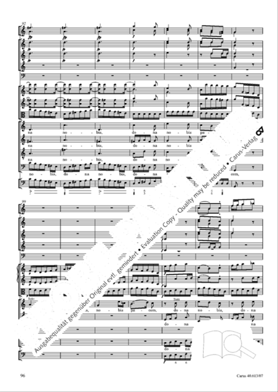 Mass in C (Missa in C) Mass in C (Missa in C) 4-Part scores gallery preview page 103