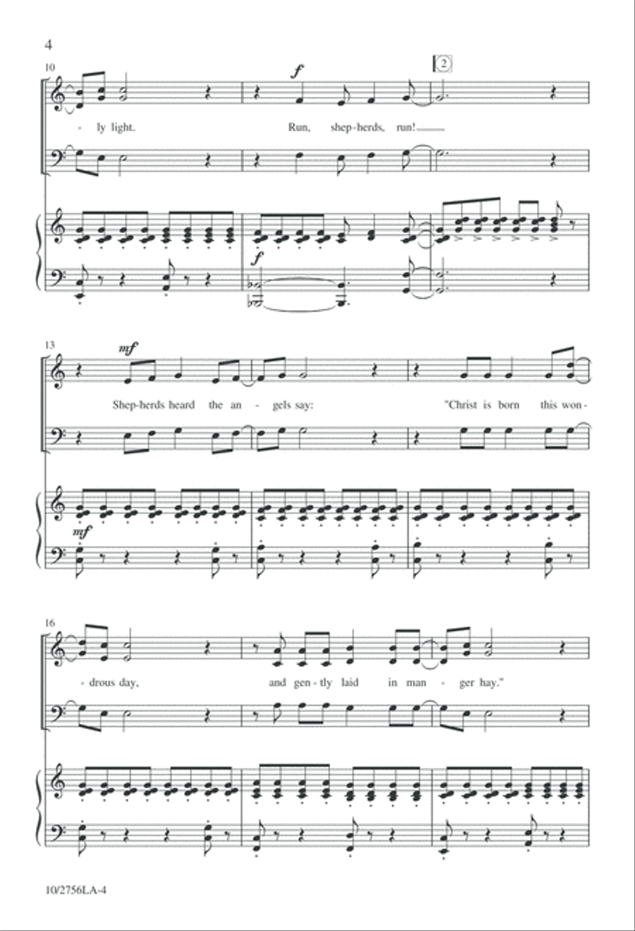 Run, Shepherds, Run 3-Part scores gallery preview page 4