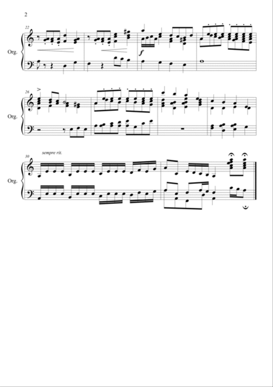 Six miniatures for Manuals set 3 Organ Solo scores gallery preview page 4