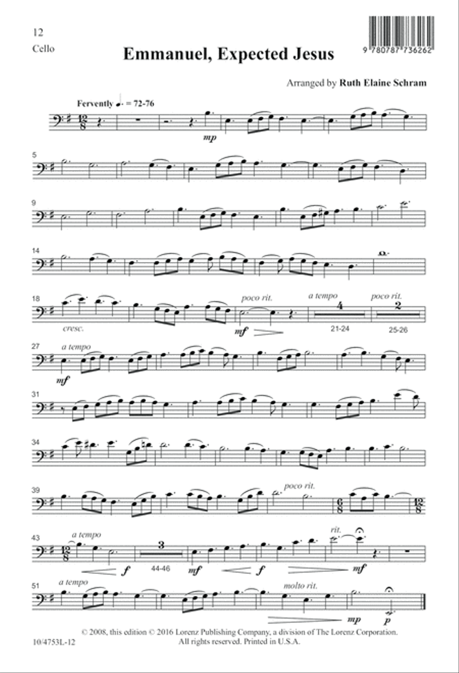 Emmanuel, Expected Jesus 2-Part scores gallery preview page 12