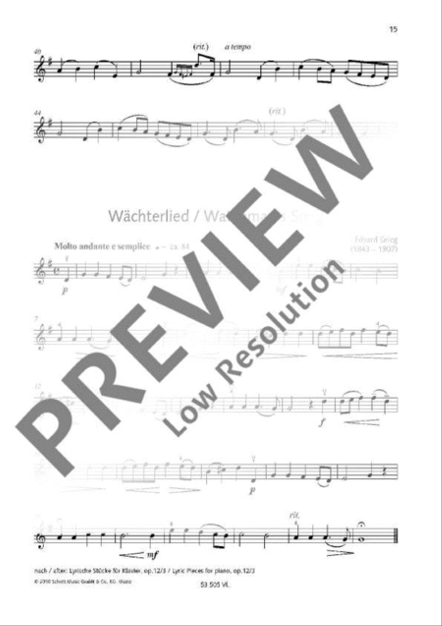 Classical Music for Children Violin Solo scores gallery preview page 15