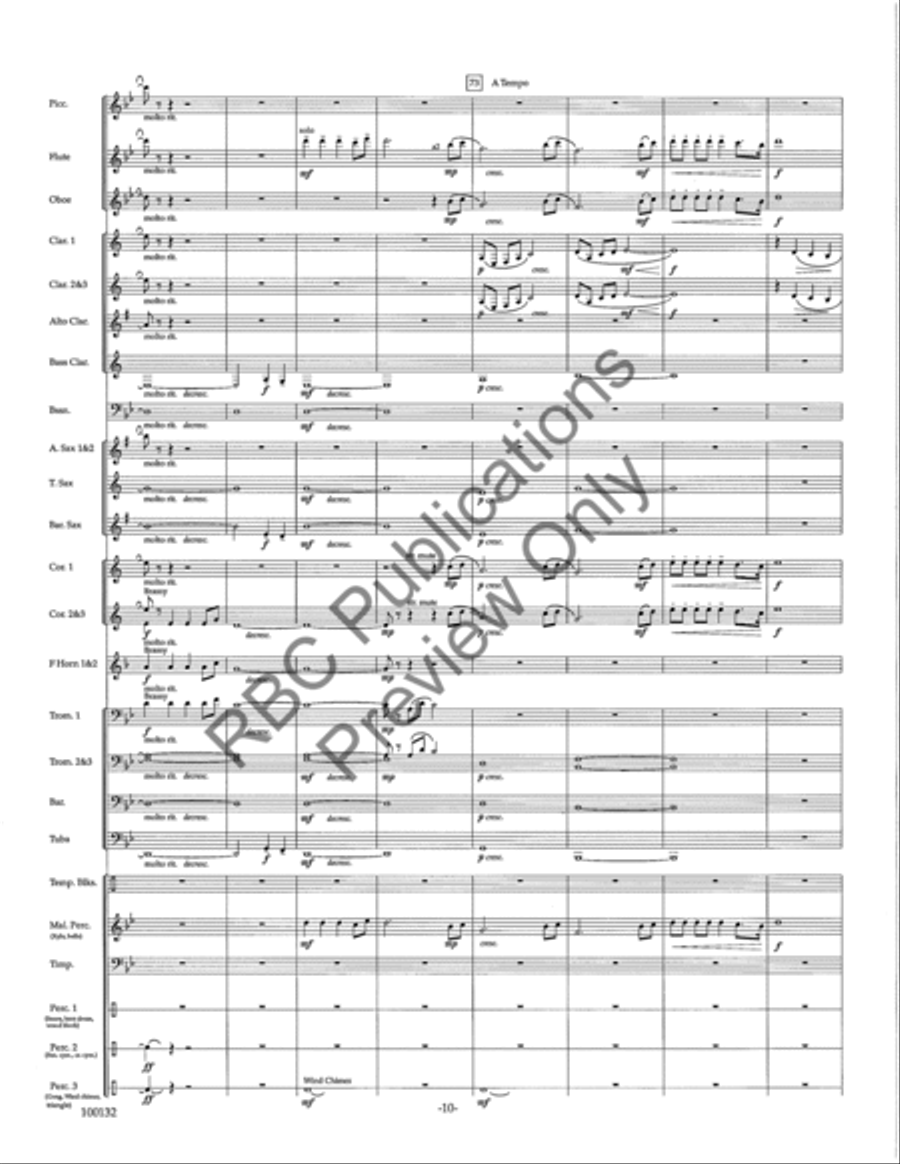Dance Of Fire Concert Band scores gallery preview page 13