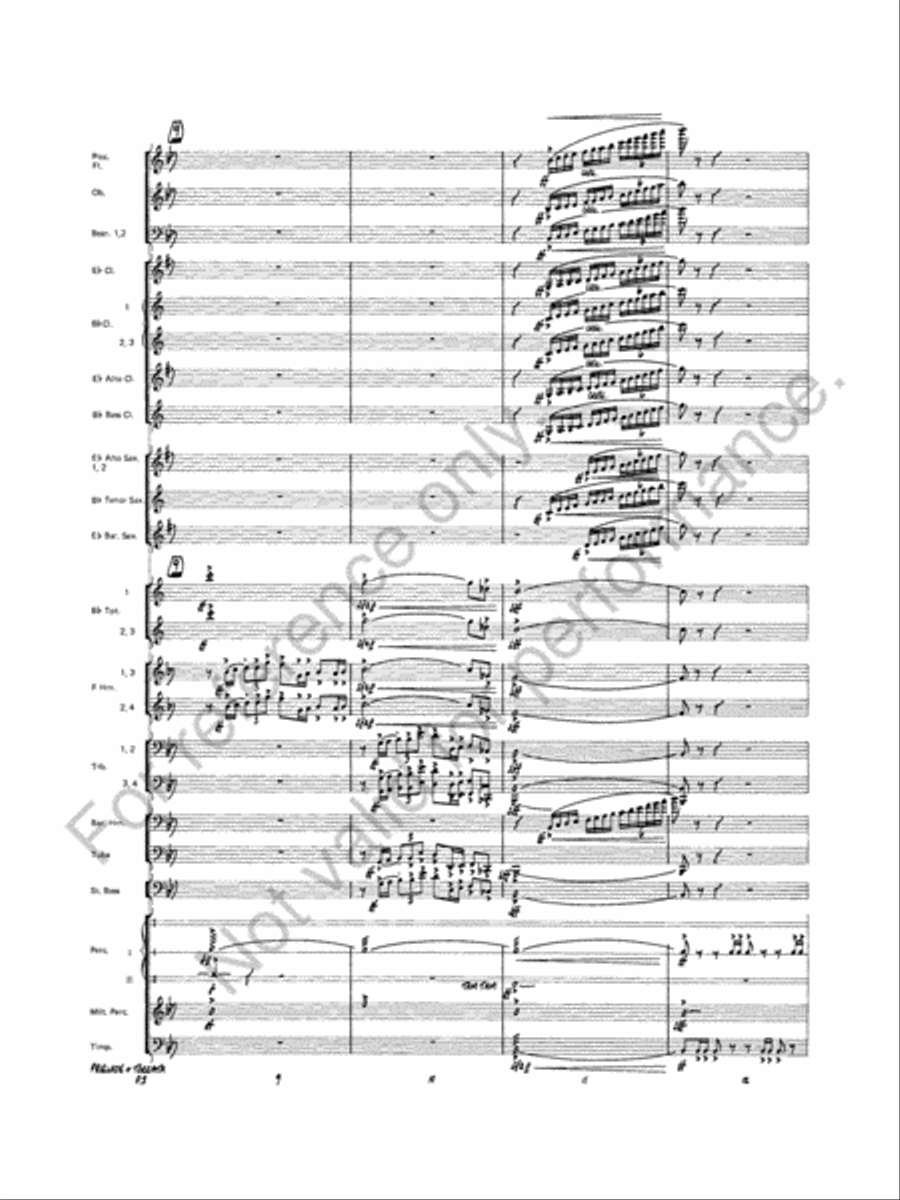 Prelude And Toccata Concert Band scores gallery preview page 4