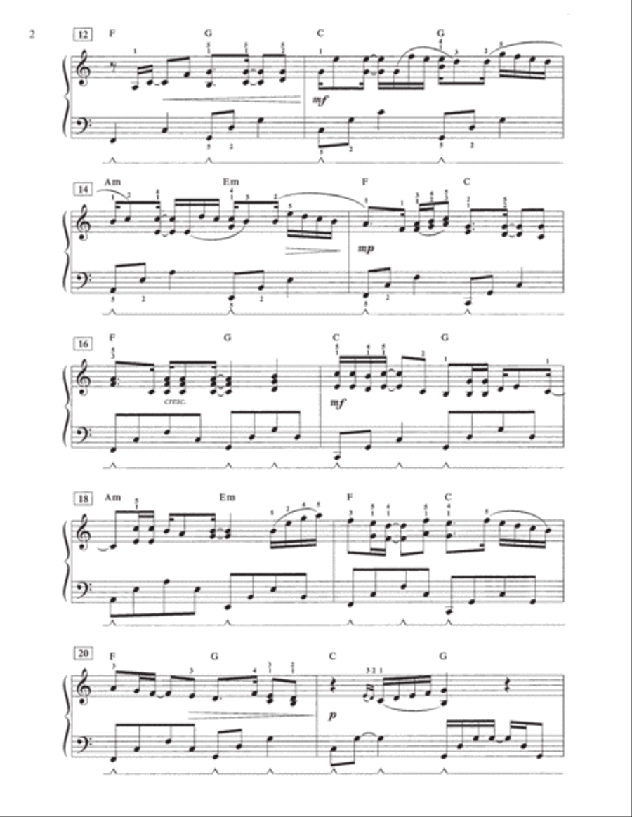 Pachelbel Canon (Pop-Jazz Arrangement) Piano Method scores gallery preview page 2