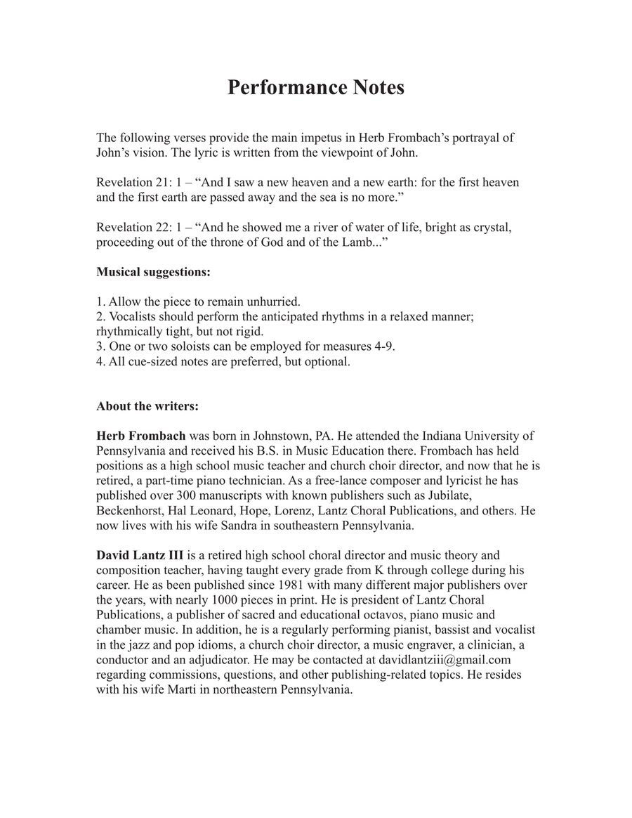 The New Jerusalem 4-Part scores gallery preview page 2