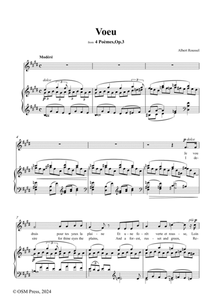 A. Roussel-Voeu,Op.3 No.2,in E Major