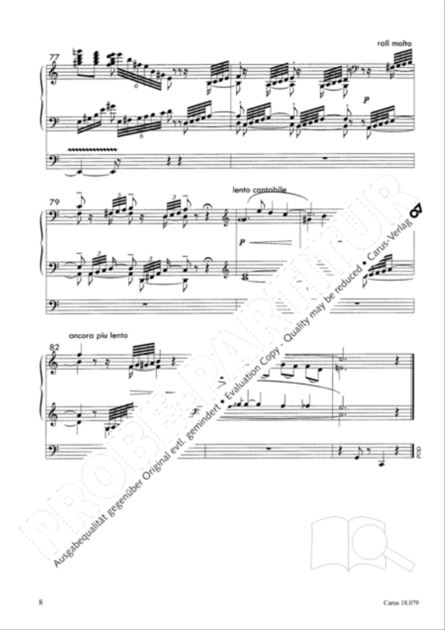 Piece sentimentale Organ Solo scores gallery preview page 9