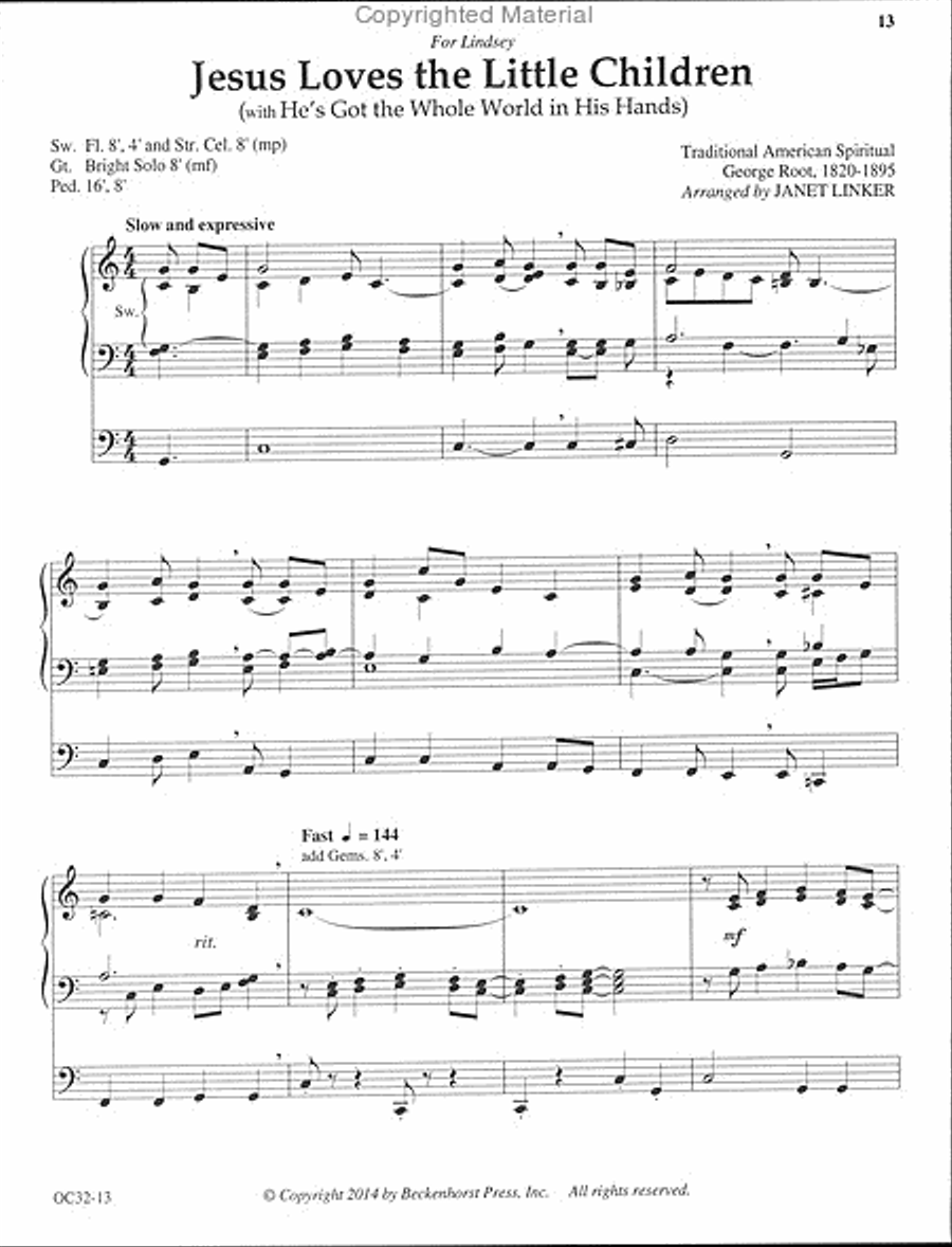 Jesus Loves Me, This I Know - Linker Organ scores gallery preview page 8