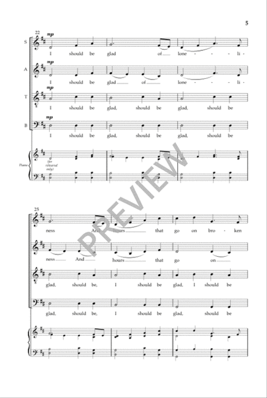 I Should Be Glad Divisi scores gallery preview page 6