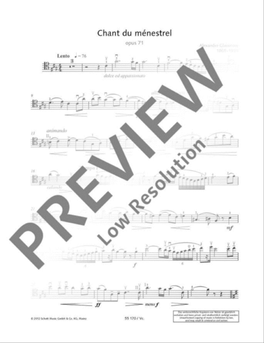 Chant du ménestrel Piano Accompaniment scores gallery preview page 11