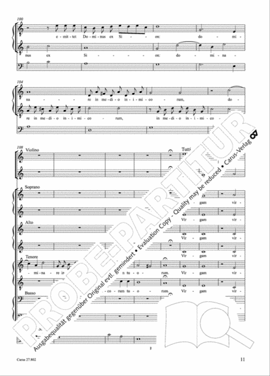 Salmi I (Selva morale e spirituale) Collection / Songbook scores gallery preview page 36