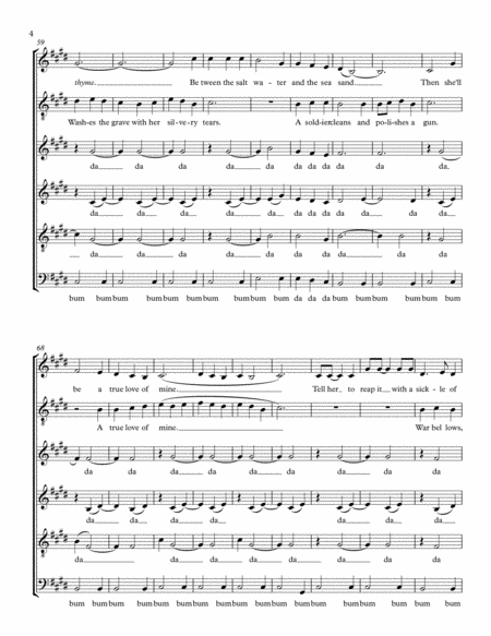Scarborough Fair / Canticle by folklore - sheet music on MusicaNeo