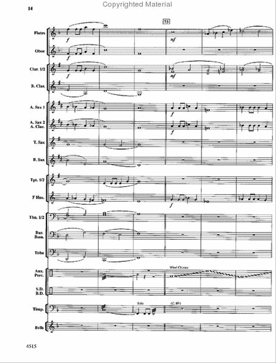Lincoln Celebration Concert Band scores gallery preview page 15