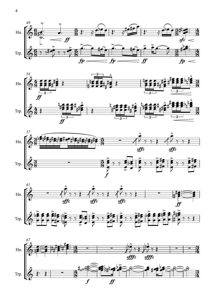 The End Of The Island The End Of The Island Brass Duet scores gallery preview page 4