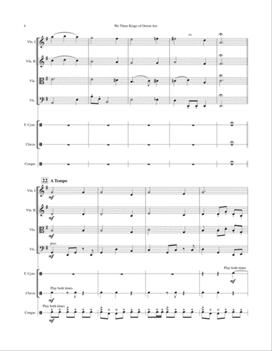 We Three Kings Of Orient Are Set of Parts scores gallery preview page 4