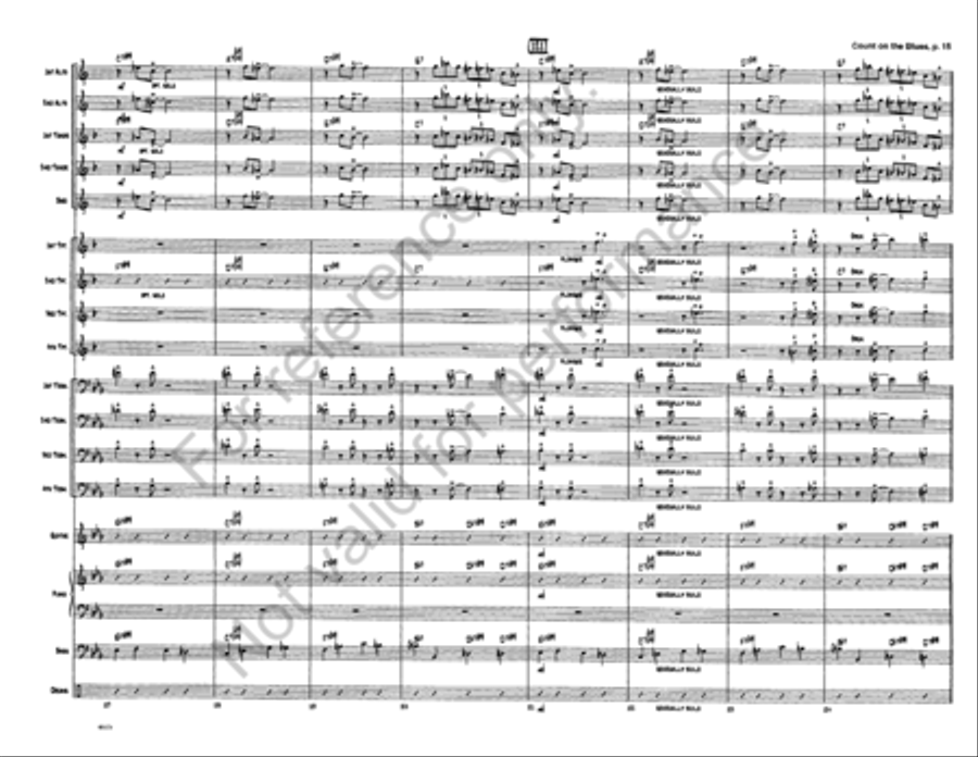 Count on the Blues Jazz Ensemble scores gallery preview page 16