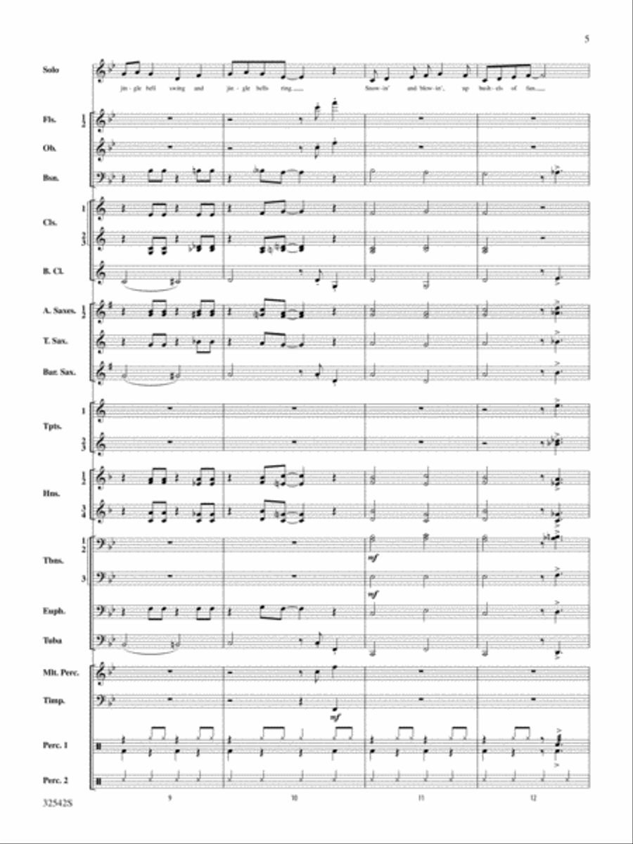 Christmas from the '50s: Score Concert Band scores gallery preview page 5