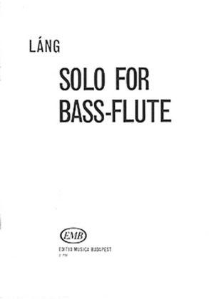 Book cover for Solo for Bass Flute