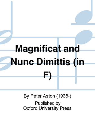 Book cover for Magnificat and Nunc Dimittis (in F)