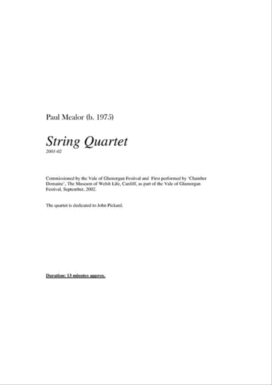 String Quartet String Quartet String Quartet scores gallery preview page 2