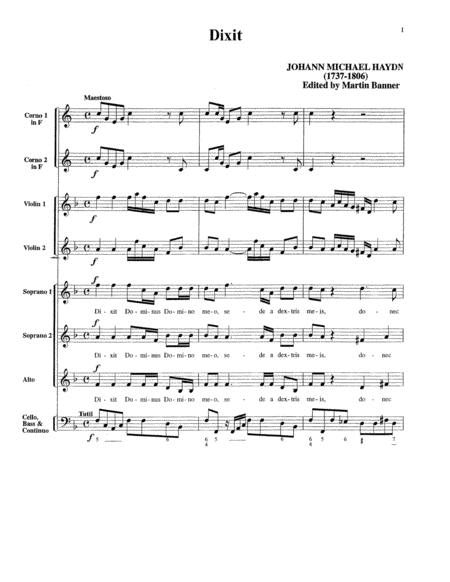Dixit - Instrumental Score and Parts