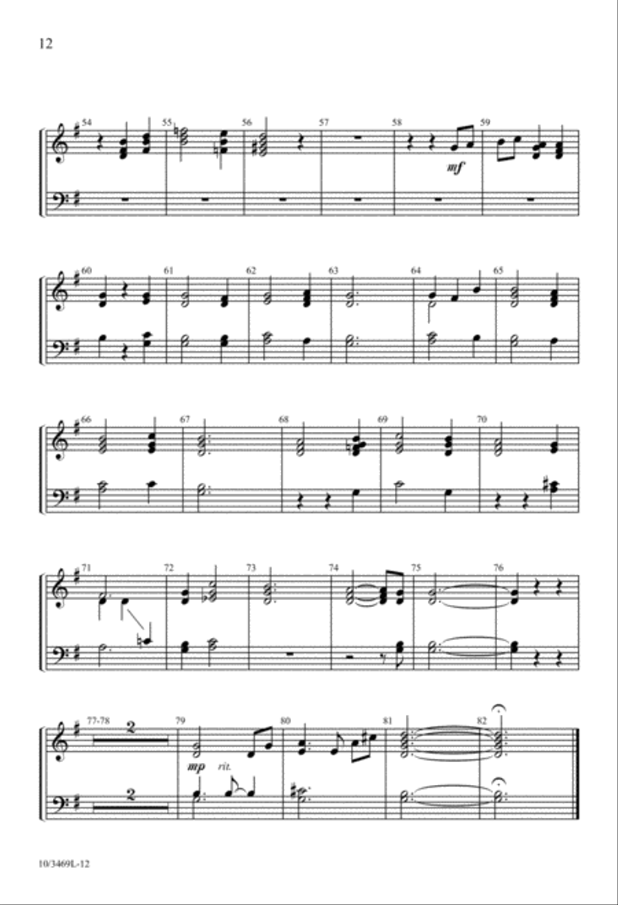 Moonlight on the Manger 4-Part scores gallery preview page 11