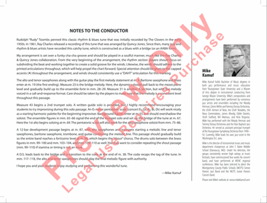One Mint Julep One Mint Julep Jazz Ensemble scores gallery preview page 3