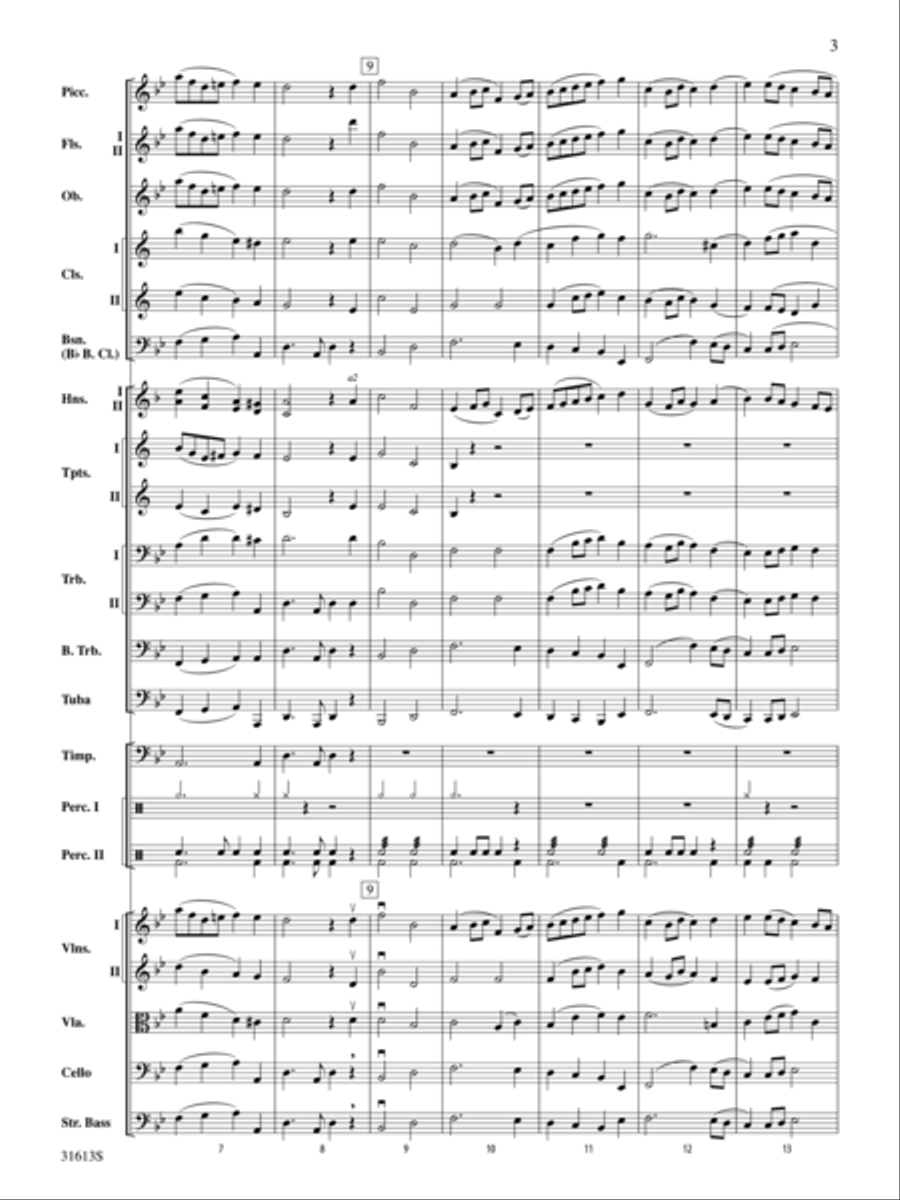 Grande Processional for an Academic Occasion Full Orchestra scores gallery preview page 3
