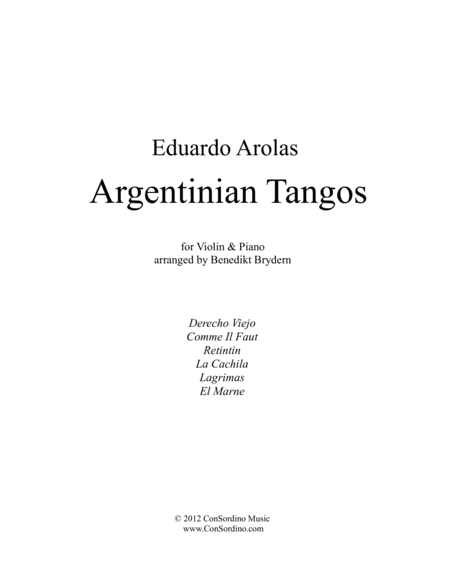 Eduardo Arolas - Classic Argentinian Tangos Vol.2 image number null