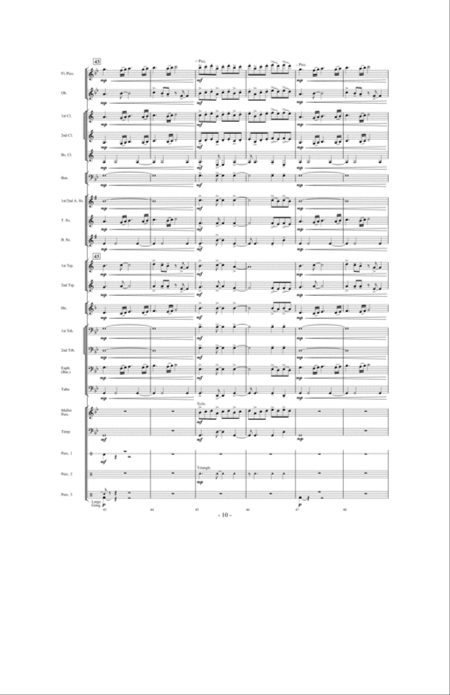 Saturn: The Ringed Planet Concert Band scores gallery preview page 9