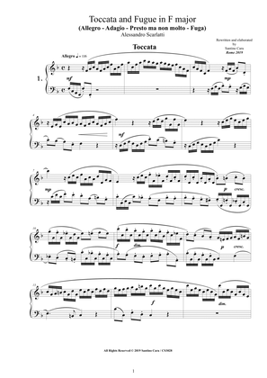 Scarlatti A - Toccata and Fugue No.1 in F major for Piano