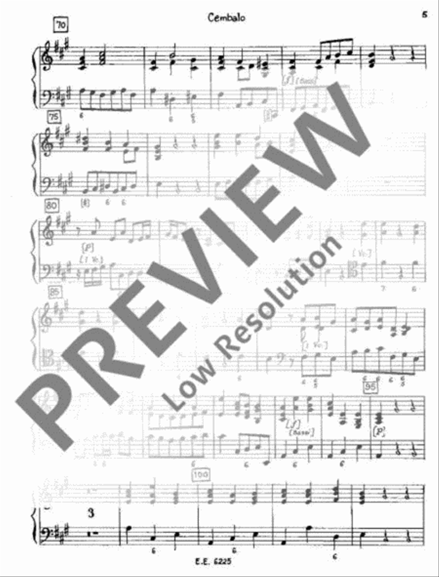 Concerto A major Harpsichord scores gallery preview page 6