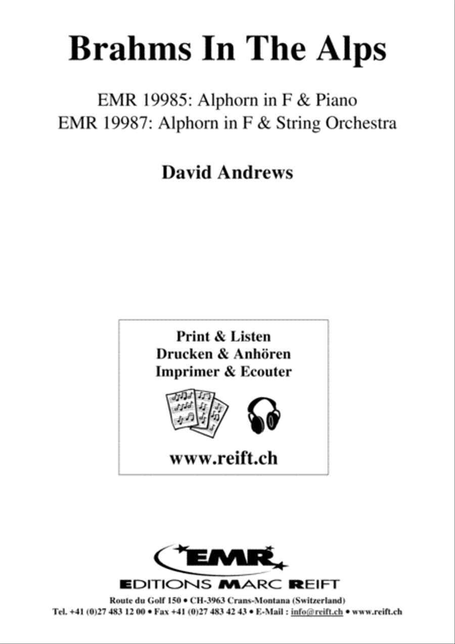 Brahms In The Alps Brahms In The Alps Piano Accompaniment scores gallery preview page 2