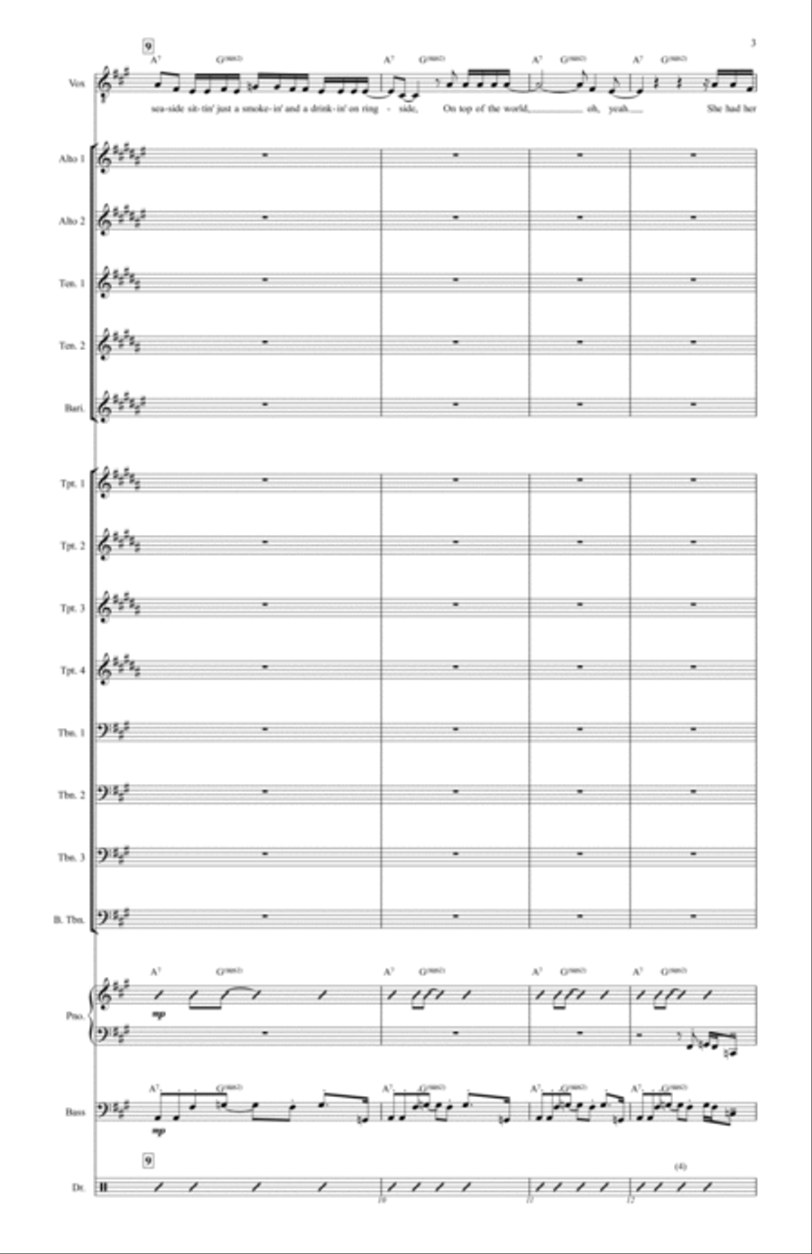Beautiful Girls Jazz Ensemble scores gallery preview page 3