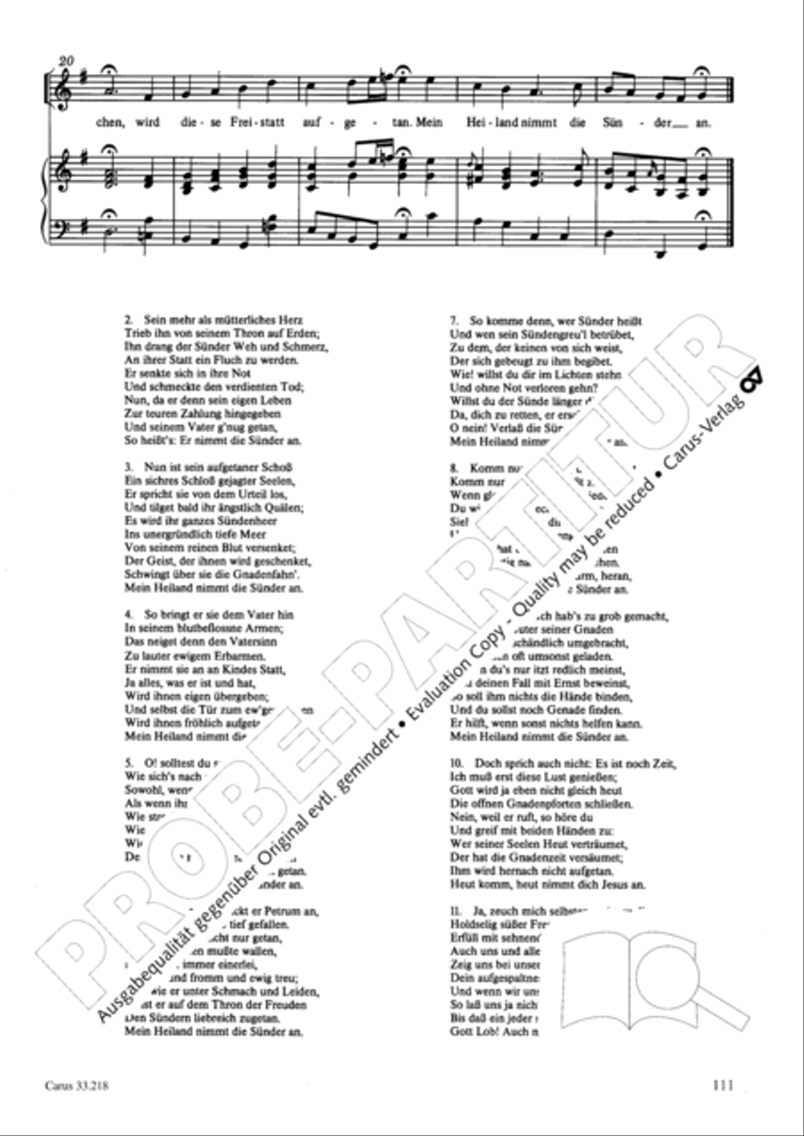Geistliche Oden und Lieder (Gellert) Collection / Songbook scores gallery preview page 106