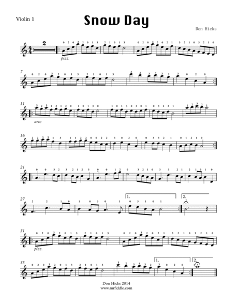 Snow Day Snow Day Piano Quartet scores gallery preview page 6