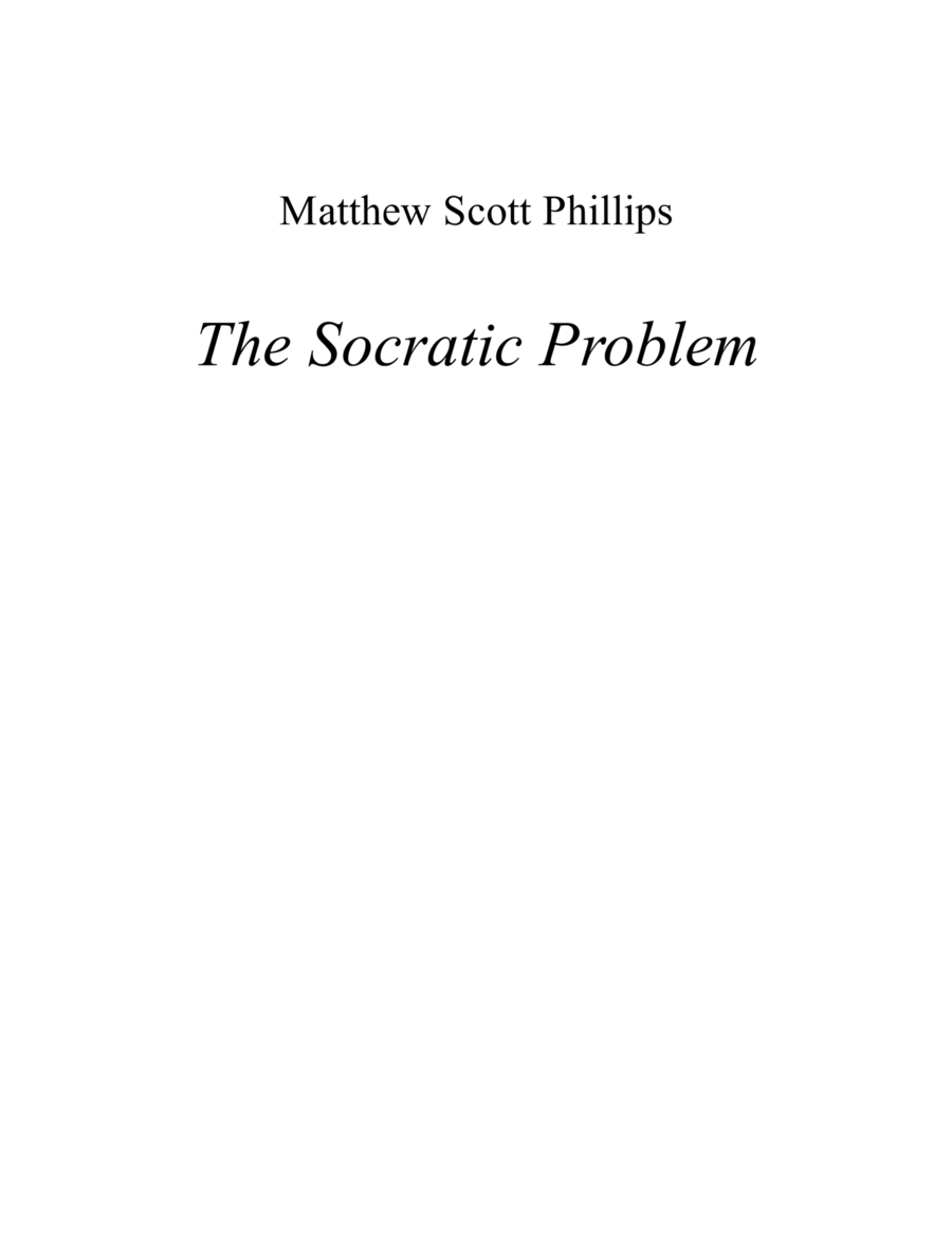 The Socratic Problem Viola scores gallery preview page 1