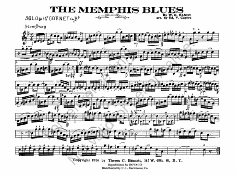 The Memphis Blues The Memphis Blues Concert Band scores gallery preview page 4