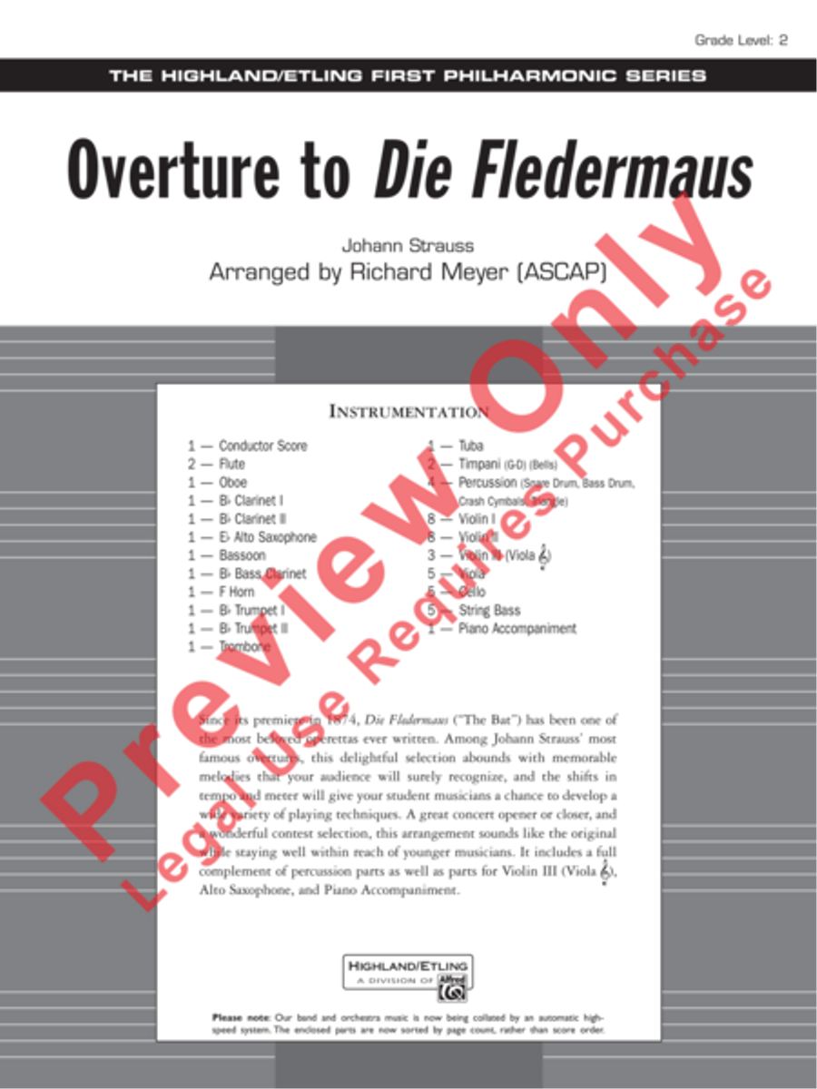 Overture to Die Fledermaus