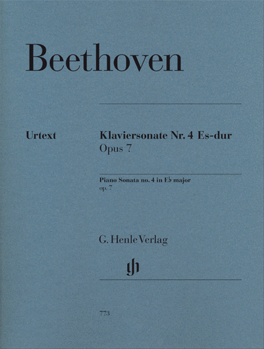 Piano Sonata No. 4 in E-flat Major, Op. 7 Piano Solo scores gallery preview page 1