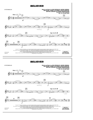 Book cover for Believer - Bb Tenor Sax