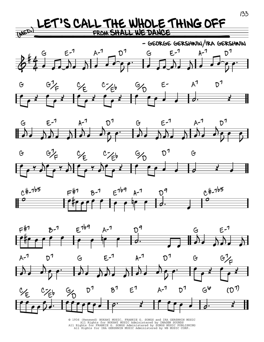 Let's Call The Whole Thing Off Piano scores gallery preview page 1