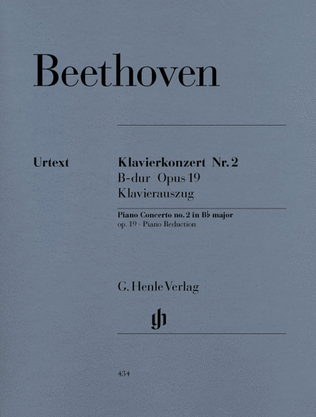Book cover for Concerto for Piano and Orchestra B Flat Major Op. 19, No. 2