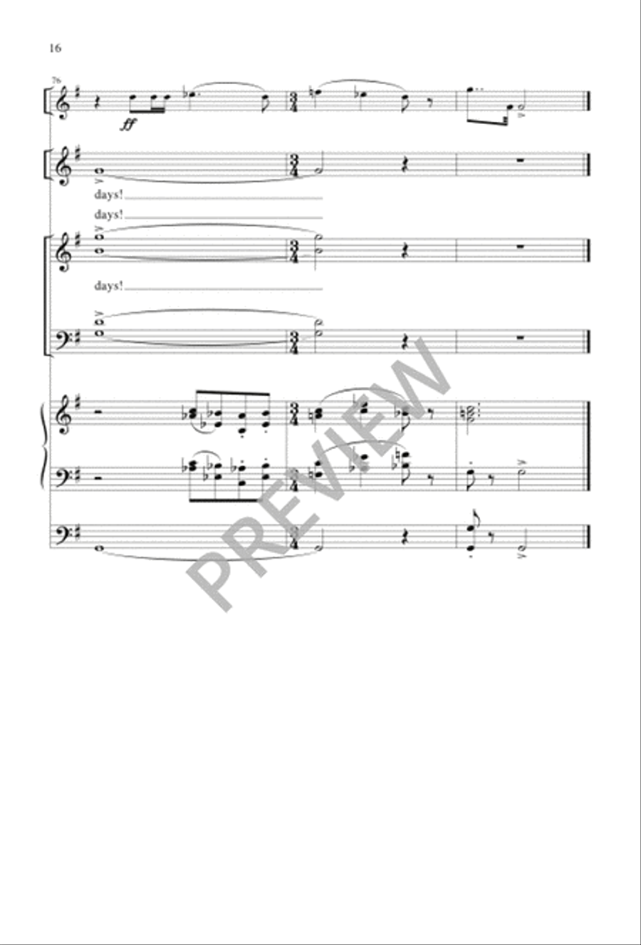 Easter Days 4-Part scores gallery preview page 16