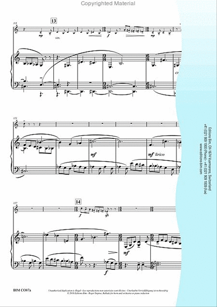 Ballade Piano scores gallery preview page 7